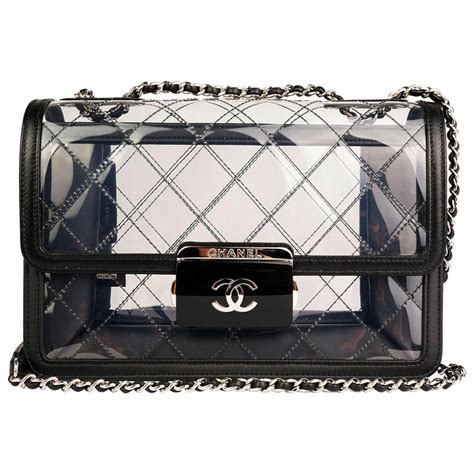 chanel 5 original transparente|chanel transparent bag price.